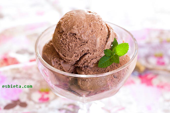 helado chocolate casero