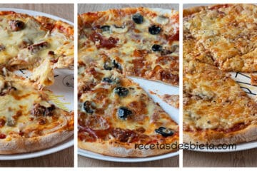 3 recetas de masa de pizza